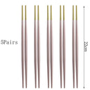 Axyaa Stainless Steel Chopsticks Set for Sushi, Cooking, and Korean Cuisine