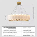 Axyaa Glass Leaf Chandelier: Custom LED Gold Luxury Pendant Light