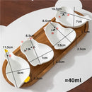 Axyaa Animal Ceramic Dish Set for Home Kitchen Seasoning - Japanese Style Mini Plate