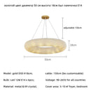 Axyaa Crystal Luxury Loft Pendant Light Fixture for Living Room Décor