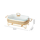 Axyaa Nordic Ceramic Dinnerware Set with Lid and Candle Holder