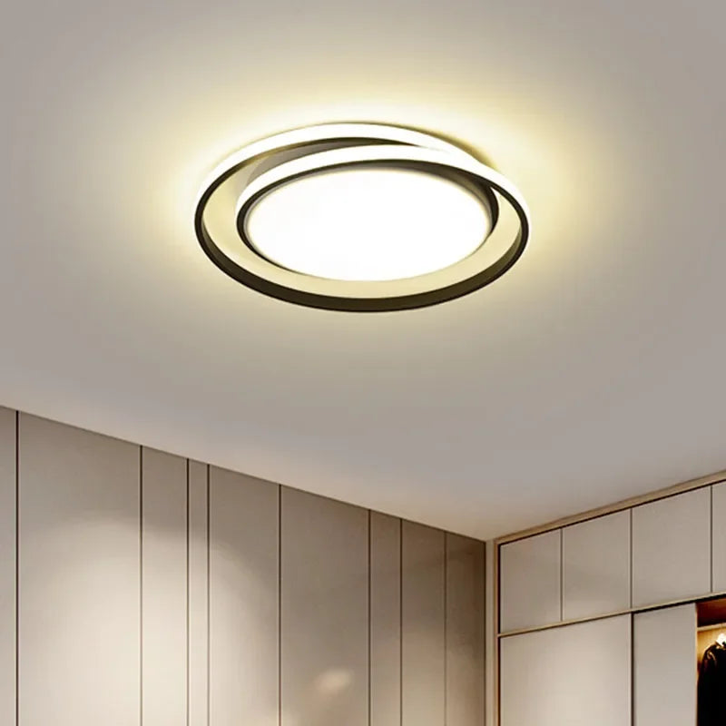 Axya Luxury Gold LED Ceiling Light: Modern Chandelier for Home, Living Room, Dining Area