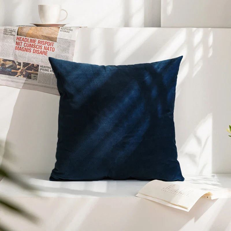 Velvet Cushion Cover for Sofa Living Room, 30x50cm Decorative Pillows by Axyaa