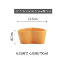 Axyaa Heart-Shaped Bowl Set: Salad, Snack, Dessert, Creative Cold Dish.
