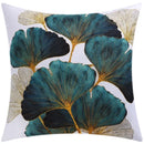 Axyaa Blue Floral Print Cushion Cover 45x45cm - Modern Sofa Car Decorative Pillow Cover