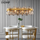 Axyaa Crystal Ceiling Chandelier: Luxury Villa Hall Living Room Lights Large Pendant Lamp