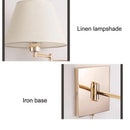 Axyaa Telescopic Rocker Arm Wall Lamp: Adjustable & Folding for Living Room, Bedroom, Study