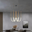 Axyaa LED Chandelier Pendant Light for Modern Art Restaurant Bar Counter.