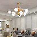 Axyaa Luxury Branch Fan Lamp With Remote Control, Modern LED for Home Living Room Lighting