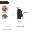 Axyaa LED Adjustable Reading Wall Lamp with Switch for Elegant Bedroom Atmosphere