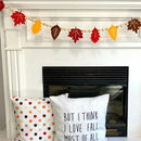 Axyaa Autumn Leaf Garland Maple Hanging Banner for Harvest Home Decoration