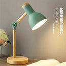 Axyaa Nordic Wooden Art LED Desk Lamp