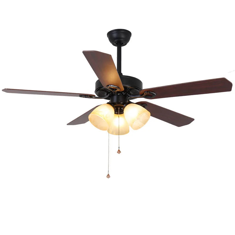 Axyaa Retro Vintage Ceiling Fan with LED Light and Remote Control