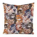Colorful Cute Cats Pillow Case Set by Axyaa - Home Decor 40x40 45x45