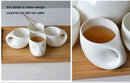 Axyaa Water Drop Design Bone  Coffee Cup & Beer Mug Set