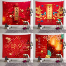 Axyaa Chinese New Year Tapestry Blessings Good Luck Spring Festival Decor