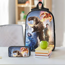 Axyaa Fantastic Four Kids Backpack Set with Lunch Box and Pen Bag