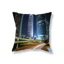 Axyaa City Building Night View Pillowcase
