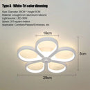 Axyaa 3 Color LED Ceiling Lamp: Modern Styles for Hallway, Bedroom, Living Room
