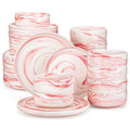 Axyaa 18/36-Piece Ceramic Dinnerware Set for 6/12, Plates, Bowls, Tableware