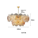 Axyaa Glass Collection Chandelier Hanging Lamp Dimmable Suspension Luminaire