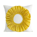 Axyaa Velvet Pink White 3D Chrysanthemum Throw Pillow Bouquet Model