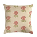Axyaa Pine Flower Linen Pillow Cover - 45x45cm