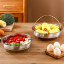 Axyaa Stainless Steel Steamer Basket Rack Handle Instant Pot Accessories