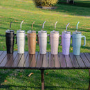Axyaa Light Luxury Handle Cup: Insulated Straw Cup for Office, Travel, and Car