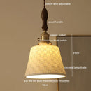 Axyaa Ceramic LED Pendant Light: Modern Hanging Lamp for Home Decor