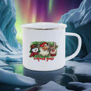 Axyaa Santa Pattern Christmas Coffee Mug Gift Set