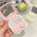 Axyaa Sausage Mouth Contact Lens Case: Cute & Portable Travel Container Box