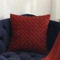 Axyaa Sueded Diamond Pattern Pillow Cover in Sunset Tones