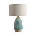Axyaa Ceramic Rustic LED Table Lamp - Modern Nordic Style for Home Decor & Reading