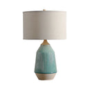 Axyaa Ceramic Rustic LED Table Lamp - Modern Nordic Style for Home Decor & Reading