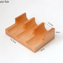 Axya Wooden Sushi Display Plate: Molecule Cuisine Rack for Restaurant & Specialty Display