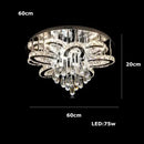 Axyaa Luxury Crystal Chandelier with Remote Control for Home and Hotel Decor