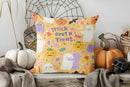 Axyaa Halloween Ghost and Cat Hugging Cushion Cover for Sofa Bedroom Car