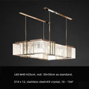 Axyaa Luxury Crystal Chandelier LED Pendant Lights for Dining Room