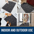 Axyaa Solid Mat 80x120cm Non-Slip Entrance Door Rug for Home Living Room Kitchen Hallway