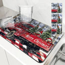 Absorbent Draining Mat by Axyaa: Antiskid Kitchen & Bathroom Quick Dry Pad