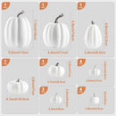 Autumn Pumpkin Set by Axyaa - 16pc Foam Decorative Pumpkins for Thanksgiving, Halloween & Fall