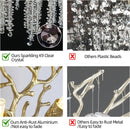 Axyaa Luxury Gold Crystal Wall Lamp for Living Room Bedroom Kitchen Stairs