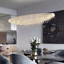 Axyaa Crystal Chandeliers: Elegant Pendant Ceiling Lights for Living Room and Dining Room