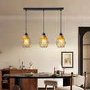 Axyaa Retro Tropical Pendant Light for Restaurant Bar Kitchen Bedroom Corridor Chandelier