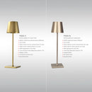 Axya Dimmable Cordless Table Lamp in Metallic Black
