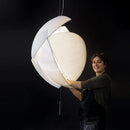Axyaa Shell Chandelier: Modern Fabric Pendant Light for Living Room, Hotel, Restaurant