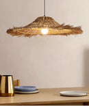 Axyaa Rattan Pendant Chandelier Light Fixture for Dining Bedroom Living Room