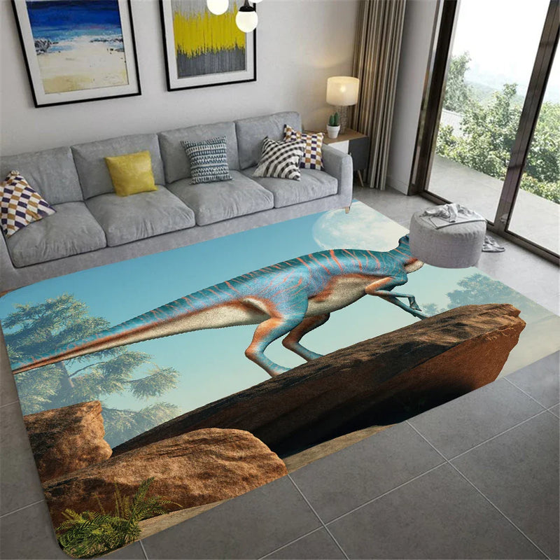 Axyaa Dinosaur Fossil 3D Floor Mat: Premium Design for Living Room & Children's Bedroom