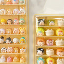 Axyaa Mini Dolls Storage Box Cute Anime Figure Display Rack